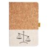Cork And Heathered Fabric Hardcover Journal 5.5" X 8.25" Thumbnail