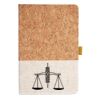 Cork And Heathered Fabric Hardcover Journal 5.5" X 8.25" Thumbnail