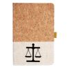 Cork And Heathered Fabric Hardcover Journal 5.5" X 8.25" Thumbnail