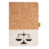 Cork And Heathered Fabric Hardcover Journal 5.5" X 8.25" Thumbnail