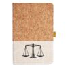 Cork And Heathered Fabric Hardcover Journal 5.5" X 8.25" Thumbnail