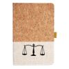 Cork And Heathered Fabric Hardcover Journal 5.5" X 8.25" Thumbnail