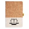 Cork And Heathered Fabric Hardcover Journal 5.5" X 8.25" Thumbnail