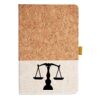 Cork And Heathered Fabric Hardcover Journal 5.5" X 8.25" Thumbnail