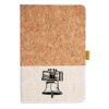Cork And Heathered Fabric Hardcover Journal 5.5" X 8.25" Thumbnail
