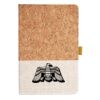 Cork And Heathered Fabric Hardcover Journal 5.5" X 8.25" Thumbnail