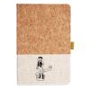 Cork And Heathered Fabric Hardcover Journal 5.5" X 8.25" Thumbnail