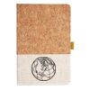 Cork And Heathered Fabric Hardcover Journal 5.5" X 8.25" Thumbnail