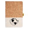 Cork And Heathered Fabric Hardcover Journal 5.5" X 8.25" Thumbnail