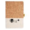 Cork And Heathered Fabric Hardcover Journal 5.5" X 8.25" Thumbnail
