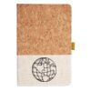 Cork And Heathered Fabric Hardcover Journal 5.5" X 8.25" Thumbnail