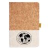 Cork And Heathered Fabric Hardcover Journal 5.5" X 8.25" Thumbnail