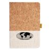 Cork And Heathered Fabric Hardcover Journal 5.5" X 8.25" Thumbnail