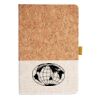 Cork And Heathered Fabric Hardcover Journal 5.5" X 8.25" Thumbnail