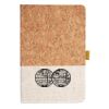 Cork And Heathered Fabric Hardcover Journal 5.5" X 8.25" Thumbnail