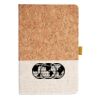 Cork And Heathered Fabric Hardcover Journal 5.5" X 8.25" Thumbnail