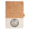 Cork And Heathered Fabric Hardcover Journal 5.5" X 8.25" Thumbnail