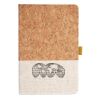 Cork And Heathered Fabric Hardcover Journal 5.5" X 8.25" Thumbnail