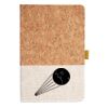 Cork And Heathered Fabric Hardcover Journal 5.5" X 8.25" Thumbnail