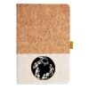 Cork And Heathered Fabric Hardcover Journal 5.5" X 8.25" Thumbnail