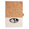 Cork And Heathered Fabric Hardcover Journal 5.5" X 8.25" Thumbnail