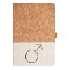 Cork And Heathered Fabric Hardcover Journal 5.5" X 8.25" Thumbnail