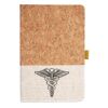 Cork And Heathered Fabric Hardcover Journal 5.5" X 8.25" Thumbnail