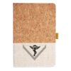 Cork And Heathered Fabric Hardcover Journal 5.5" X 8.25" Thumbnail