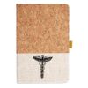 Cork And Heathered Fabric Hardcover Journal 5.5" X 8.25" Thumbnail