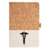 Cork And Heathered Fabric Hardcover Journal 5.5" X 8.25" Thumbnail