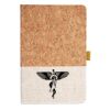 Cork And Heathered Fabric Hardcover Journal 5.5" X 8.25" Thumbnail