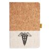 Cork And Heathered Fabric Hardcover Journal 5.5" X 8.25" Thumbnail