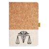 Cork And Heathered Fabric Hardcover Journal 5.5" X 8.25" Thumbnail