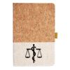 Cork And Heathered Fabric Hardcover Journal 5.5" X 8.25" Thumbnail