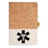 Cork And Heathered Fabric Hardcover Journal 5.5" X 8.25" Thumbnail