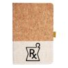 Cork And Heathered Fabric Hardcover Journal 5.5" X 8.25" Thumbnail