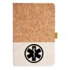 Cork And Heathered Fabric Hardcover Journal 5.5" X 8.25" Thumbnail