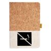 Cork And Heathered Fabric Hardcover Journal 5.5" X 8.25" Thumbnail