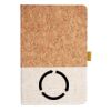 Cork And Heathered Fabric Hardcover Journal 5.5" X 8.25" Thumbnail