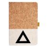 Cork And Heathered Fabric Hardcover Journal 5.5" X 8.25" Thumbnail