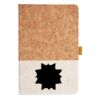 Cork And Heathered Fabric Hardcover Journal 5.5" X 8.25" Thumbnail