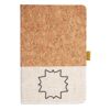 Cork And Heathered Fabric Hardcover Journal 5.5" X 8.25" Thumbnail
