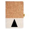 Cork And Heathered Fabric Hardcover Journal 5.5" X 8.25" Thumbnail