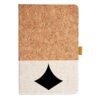 Cork And Heathered Fabric Hardcover Journal 5.5" X 8.25" Thumbnail