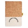 Cork And Heathered Fabric Hardcover Journal 5.5" X 8.25" Thumbnail