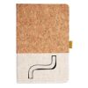 Cork And Heathered Fabric Hardcover Journal 5.5" X 8.25" Thumbnail