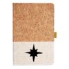Cork And Heathered Fabric Hardcover Journal 5.5" X 8.25" Thumbnail