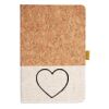 Cork And Heathered Fabric Hardcover Journal 5.5" X 8.25" Thumbnail