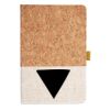 Cork And Heathered Fabric Hardcover Journal 5.5" X 8.25" Thumbnail