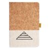 Cork And Heathered Fabric Hardcover Journal 5.5" X 8.25" Thumbnail
